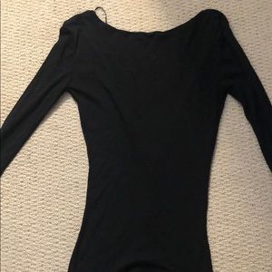 Black long sleeve top